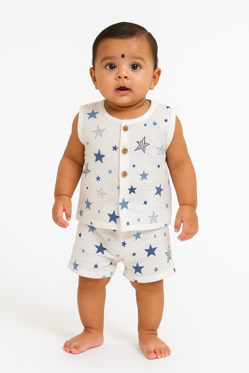 Little Star Muslin Jabla Set