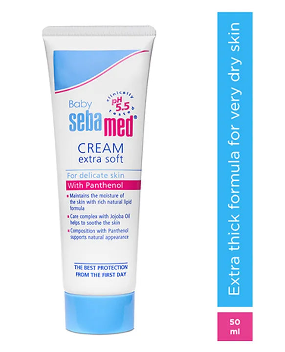 Sebamed Baby Cream Extra Soft|pH 5.5|Ideal for Dry Skin|50 ml