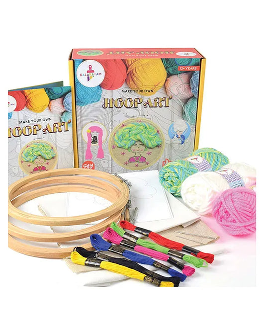 Kalakaram Diy Hoop Art Embroidery Kit,