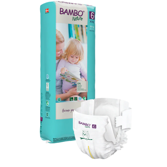 Bambo Nature Premium Baby Tape Diapers for Babies, XXL Size (16+ Kgs) - Mamadada