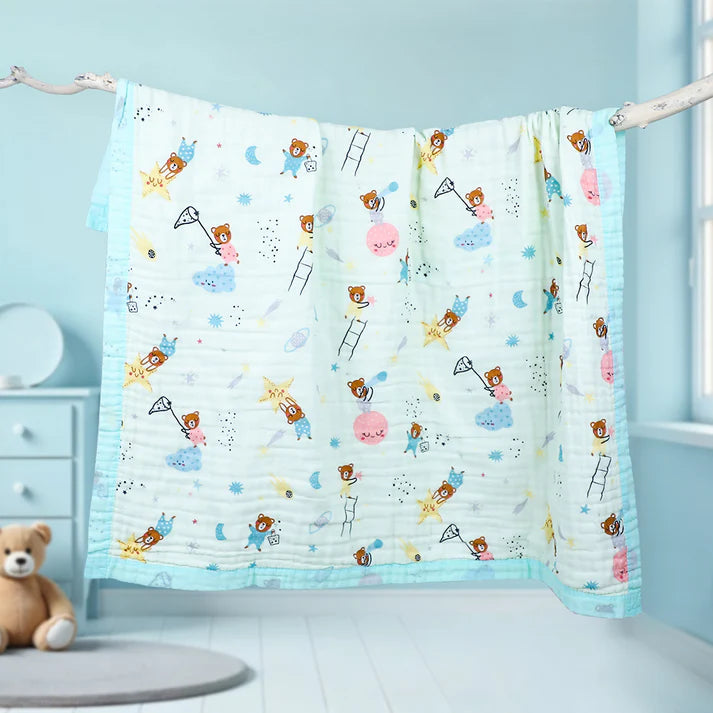 RITVI MUSLIN BORDER BLANKET