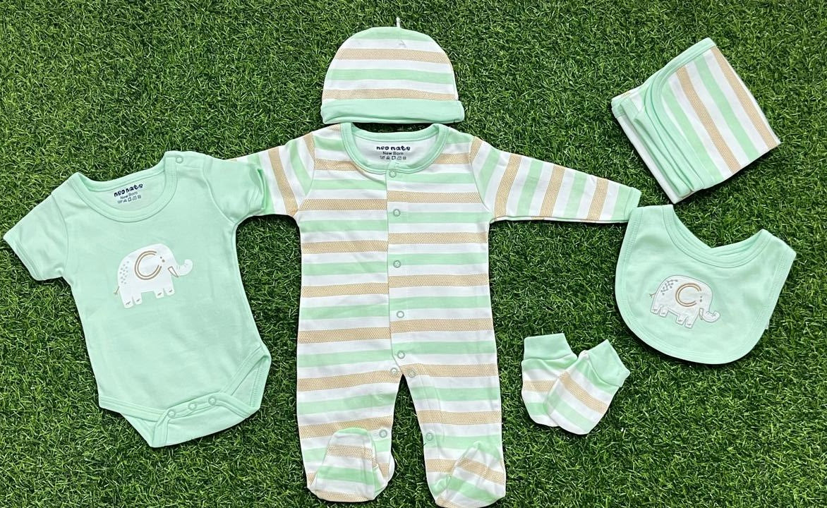 3889-NB ROMPERS GITF PACK OF 6