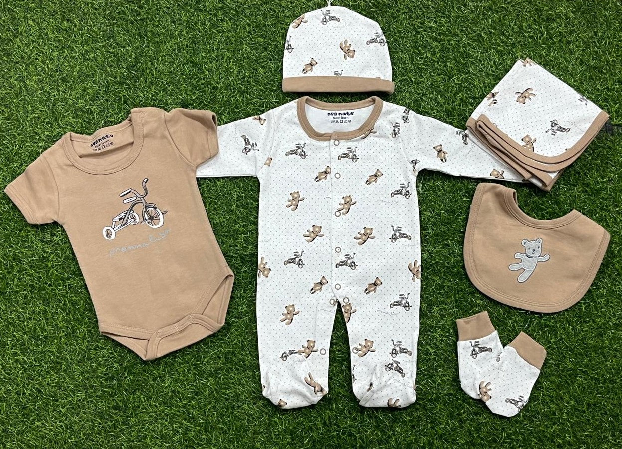 3889-NB ROMPERS GITF PACK OF 6