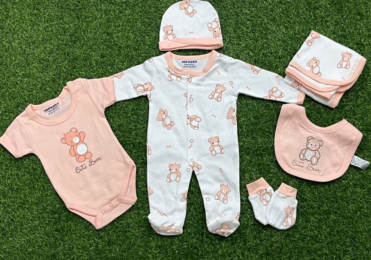 3889-NB ROMPERS GITF PACK OF 6
