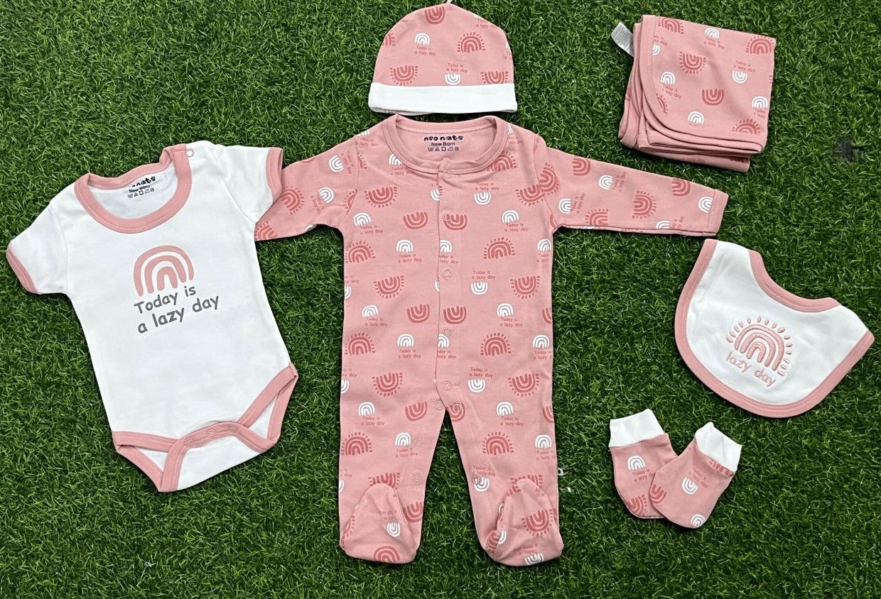 3889-NB ROMPERS GITF PACK OF 6