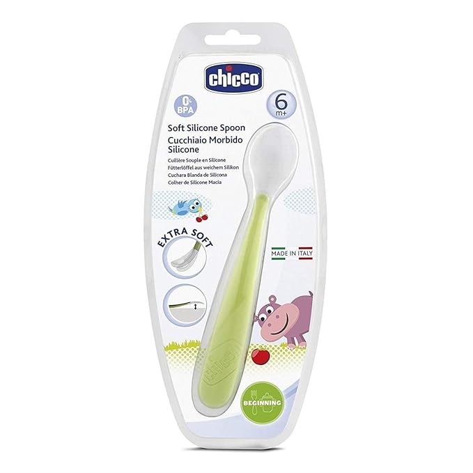 SOFT SILICON SPOON 6M+ GREEN 682851