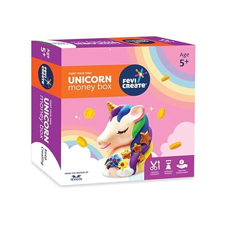 FEVICREATE UNICORN MONEY BANK KIT