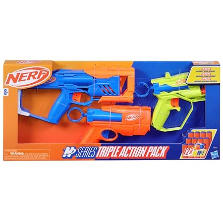 F9840-NERF TRIPLE ACTION PK