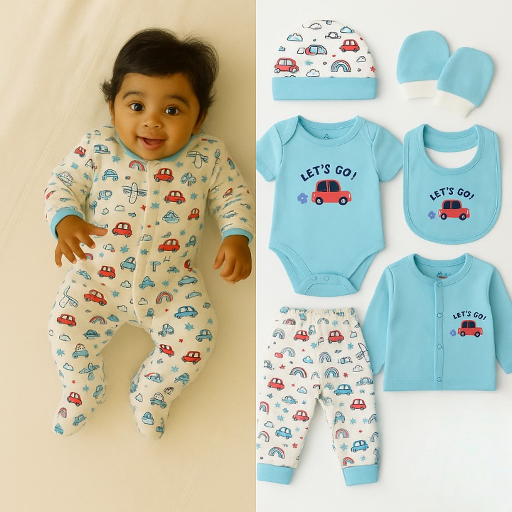 Let’s Go! Travel Baby Gift Set – Blue