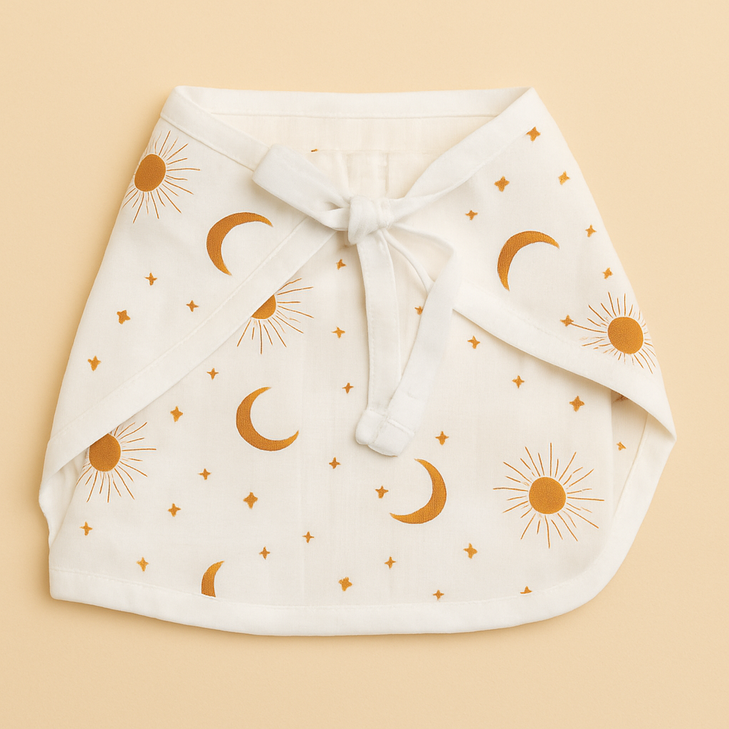 Sun & Moon Muslin Nappy