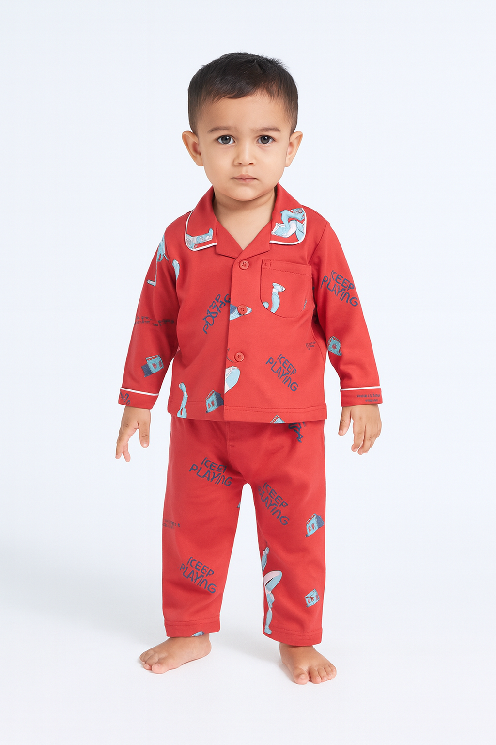 Trendy Kids Nightwear Sets – Stripes, Prints & Motivational Styles (Boys) - Mamadada