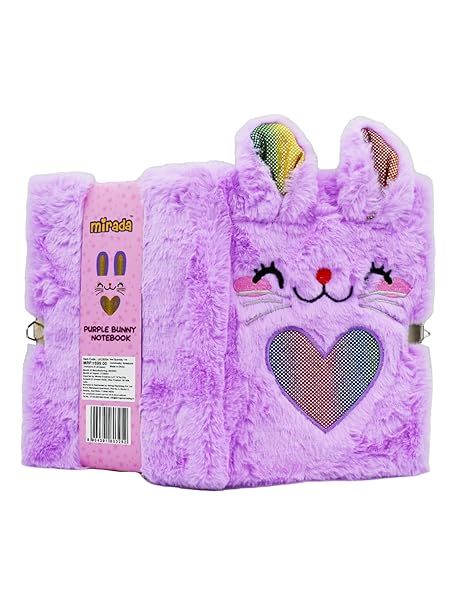 LK23004 PURPLE BUNNY NOTE BOOK