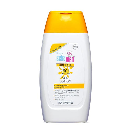 Sebamed Baby Sun Lotion|pH 5.5|Triple Protection from UV rays|Water & Sweat resistant|200 ml