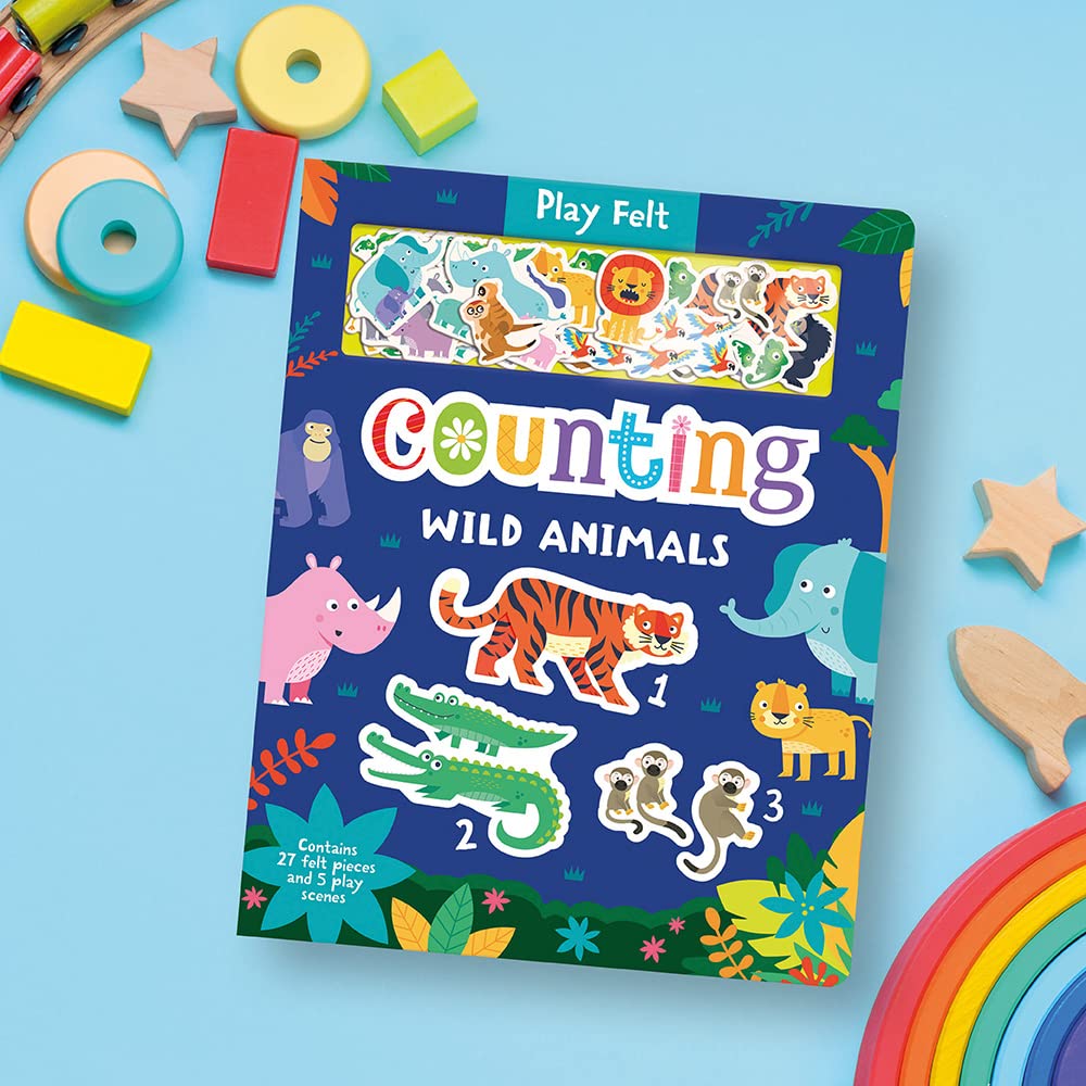 PLAY FELT;COUNTING WILD ANIMALS