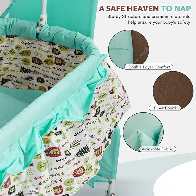 Baybee Baby Swing Cradle for Newborn Baby, Infant Baby Cradle Jhula for Baby with Mosquito Net