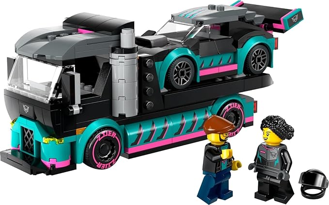 60406 RACECAR&CAR CARRIER TRUCK