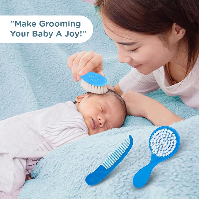 MMA-3890D BLU COMB BRUSH SET