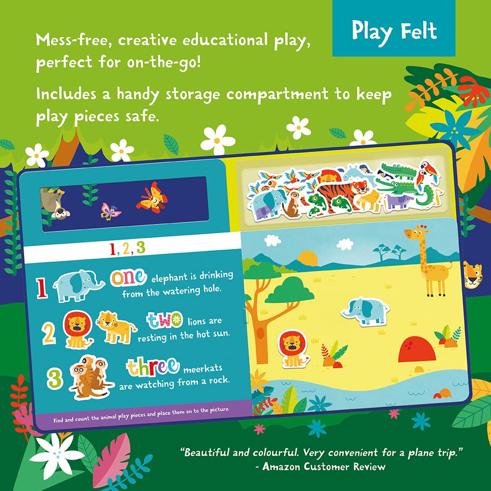 PLAY FELT;COUNTING WILD ANIMALS