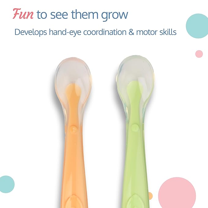 19093 BABY SOFT SILICON SPOON PK2