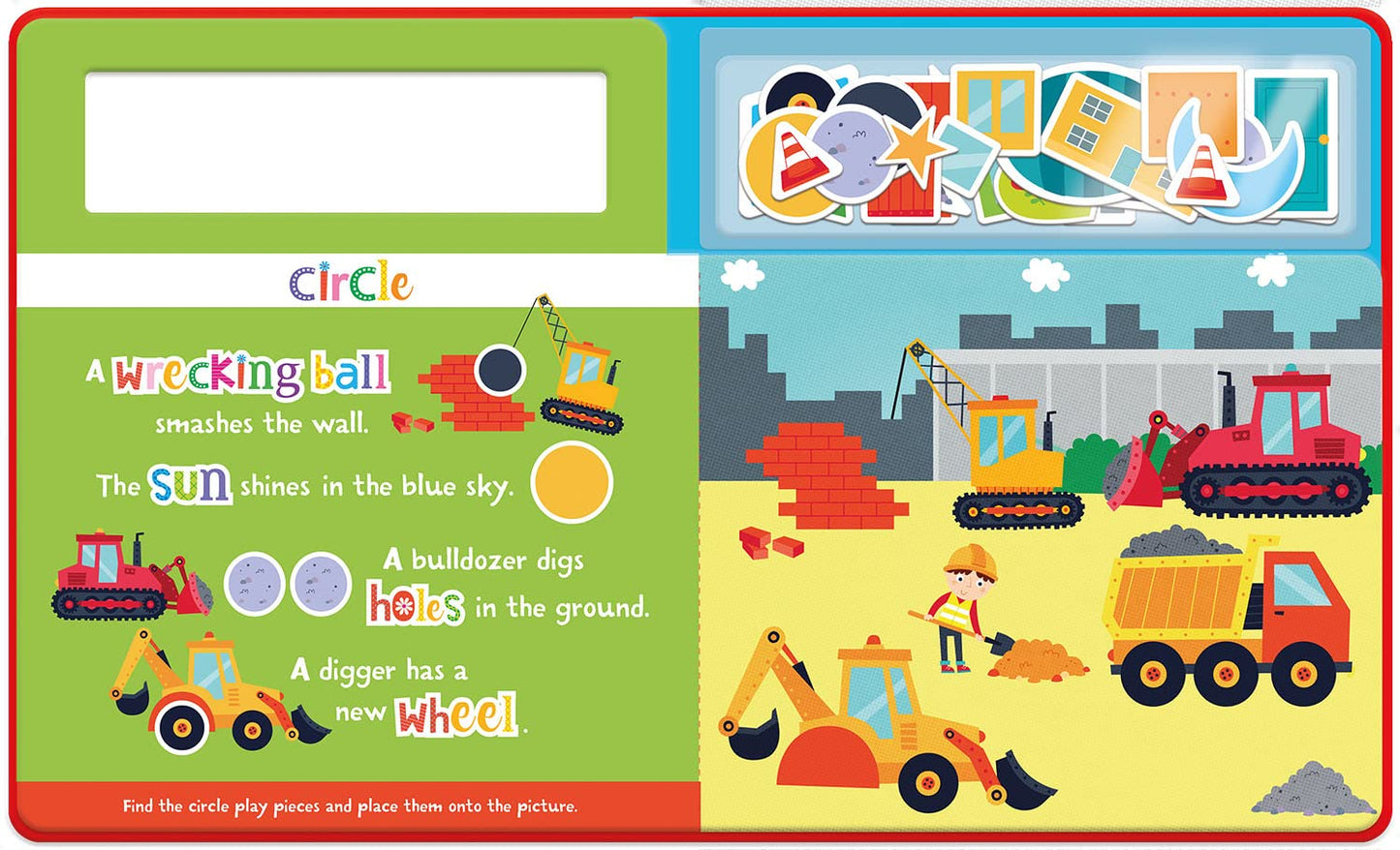 PLAY FELT;SHAPES ON THE CONSTRUCTION SITE