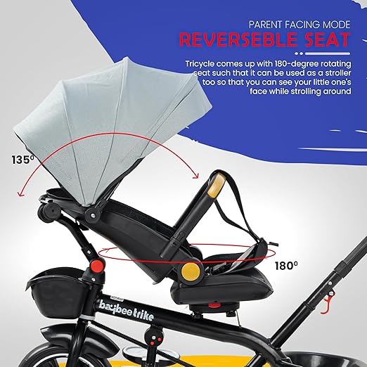 Baybee Tricycle - Grey - Mamadada