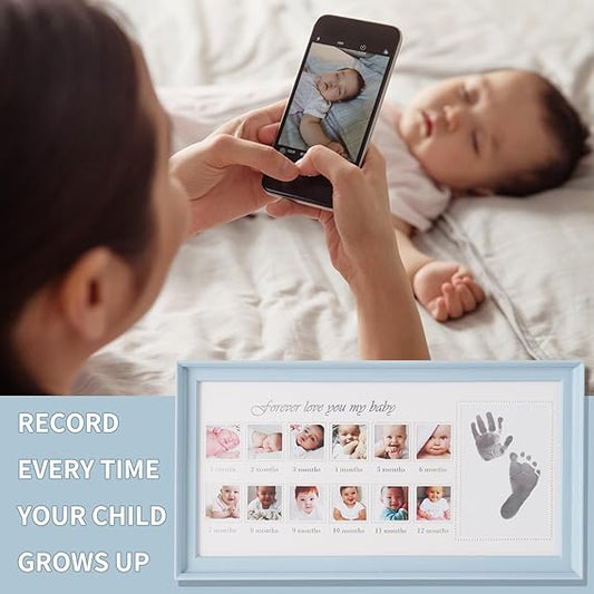 Baby’s First Year Memory Frame with Hand & Footprint Kit