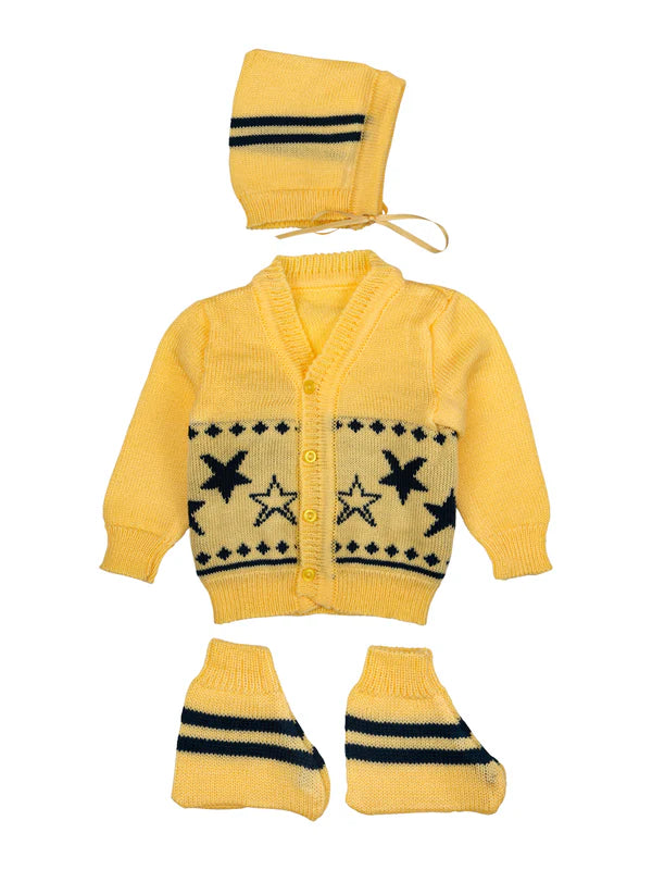 Sweater Cap / Mitton / booties / Yellow LA