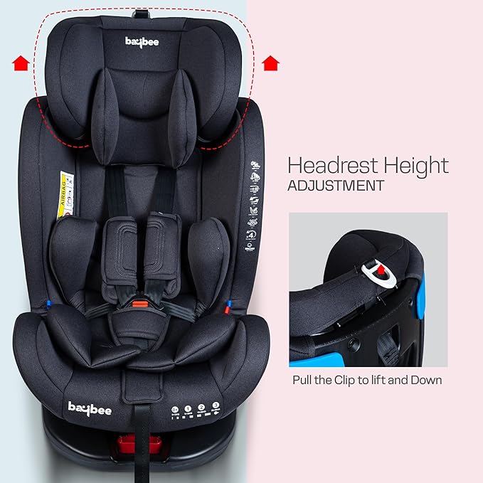 Baybee Convertible Car Seat for Baby 0 to 12 Years ISOFIX, 3 Position Recline - Mamadada