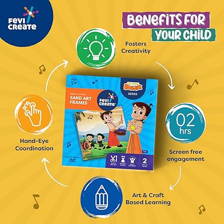 FEVICREATE CHHOTA BHEEM SAND SEQUIN KIT