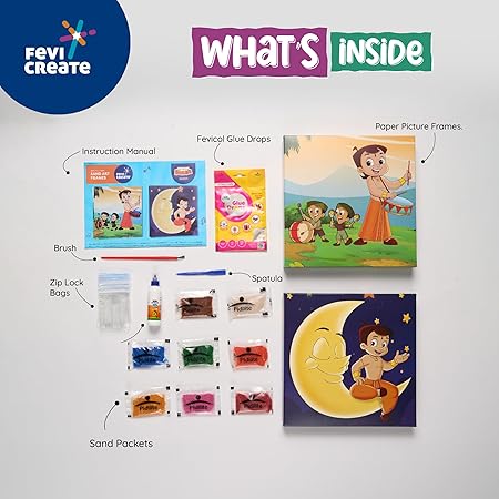 FEVICREATE CHHOTA BHEEM SAND SEQUIN KIT