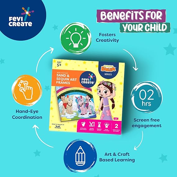 FEVICREATE CHHOTA BHEEM SAND ART KIT