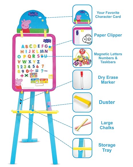 TY-PPEB-6575-4 5IN1 PEPPA PIG EASEL