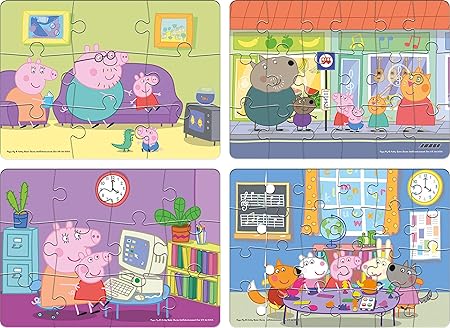 TY-PPP-6501-24 4IN1 PEPPA PIG PUZZLE