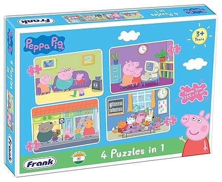 TY-PPP-6501-24 4IN1 PEPPA PIG PUZZLE