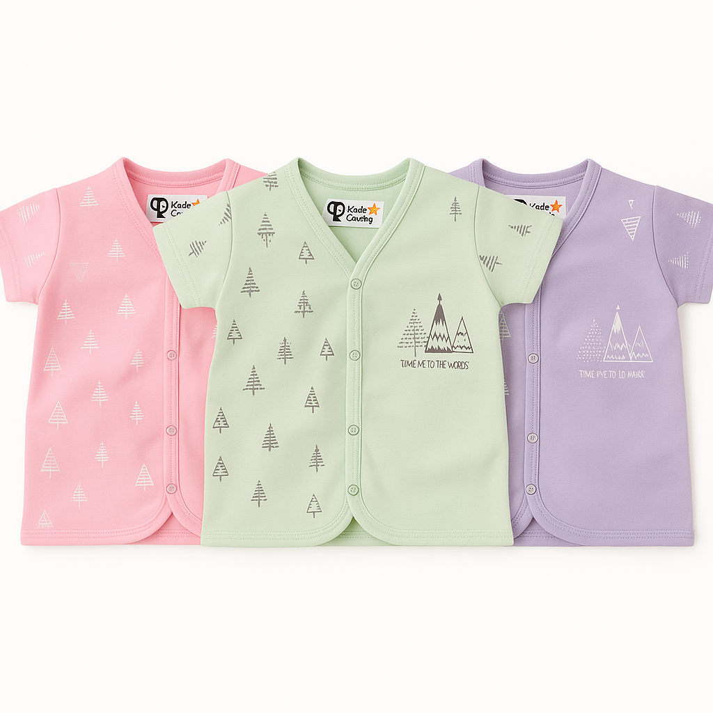 Forest Tree Minimal Print Front-open Jabla (3-Pack)