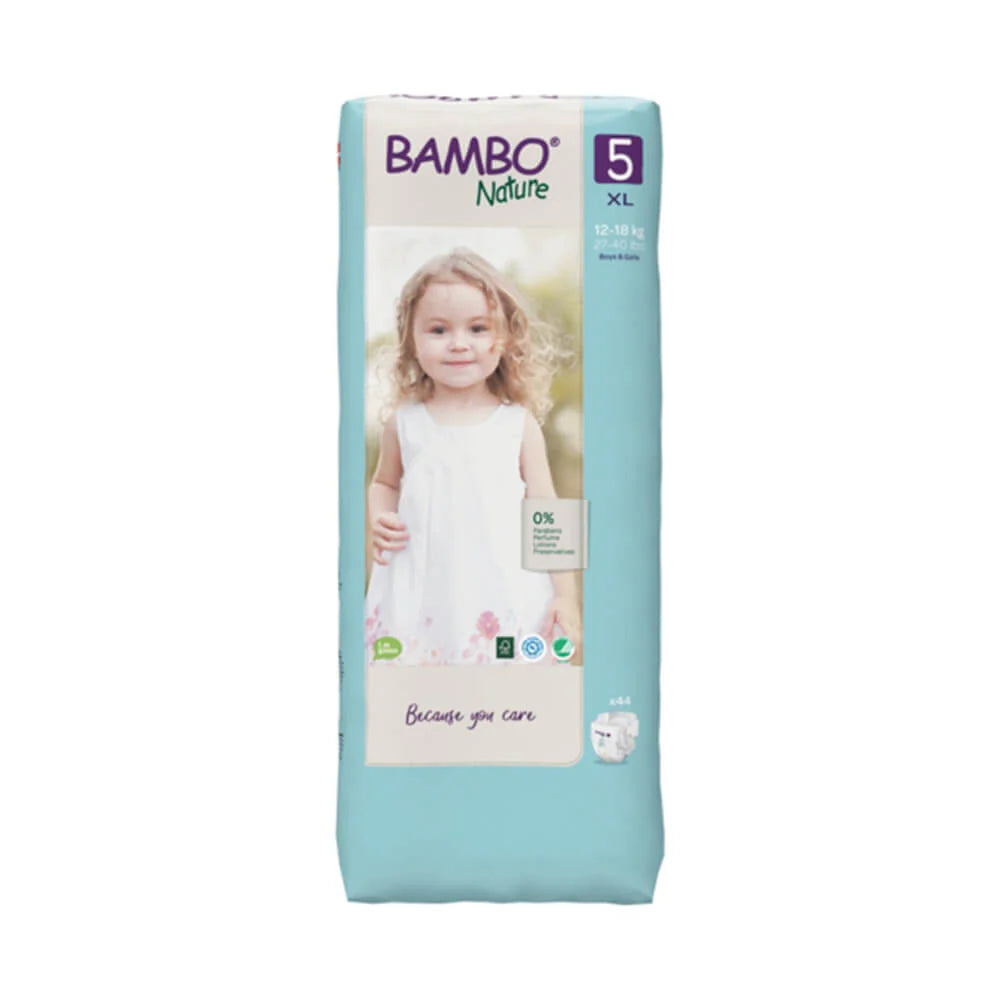 BAMBO NATURE TAPE DIAPERS (XL) - Mamadada