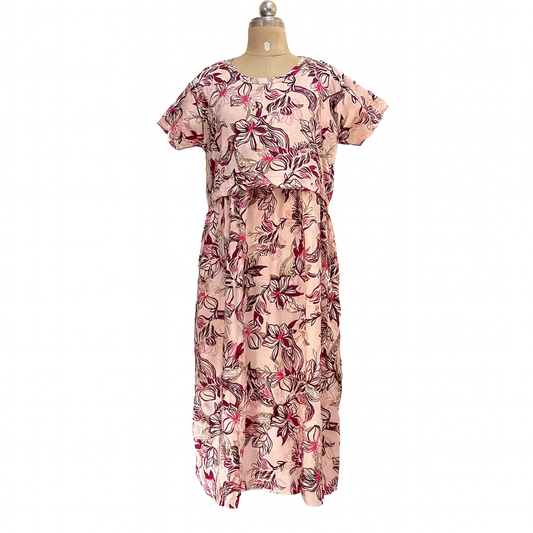 Pink Lily Feeding Maxi Dress