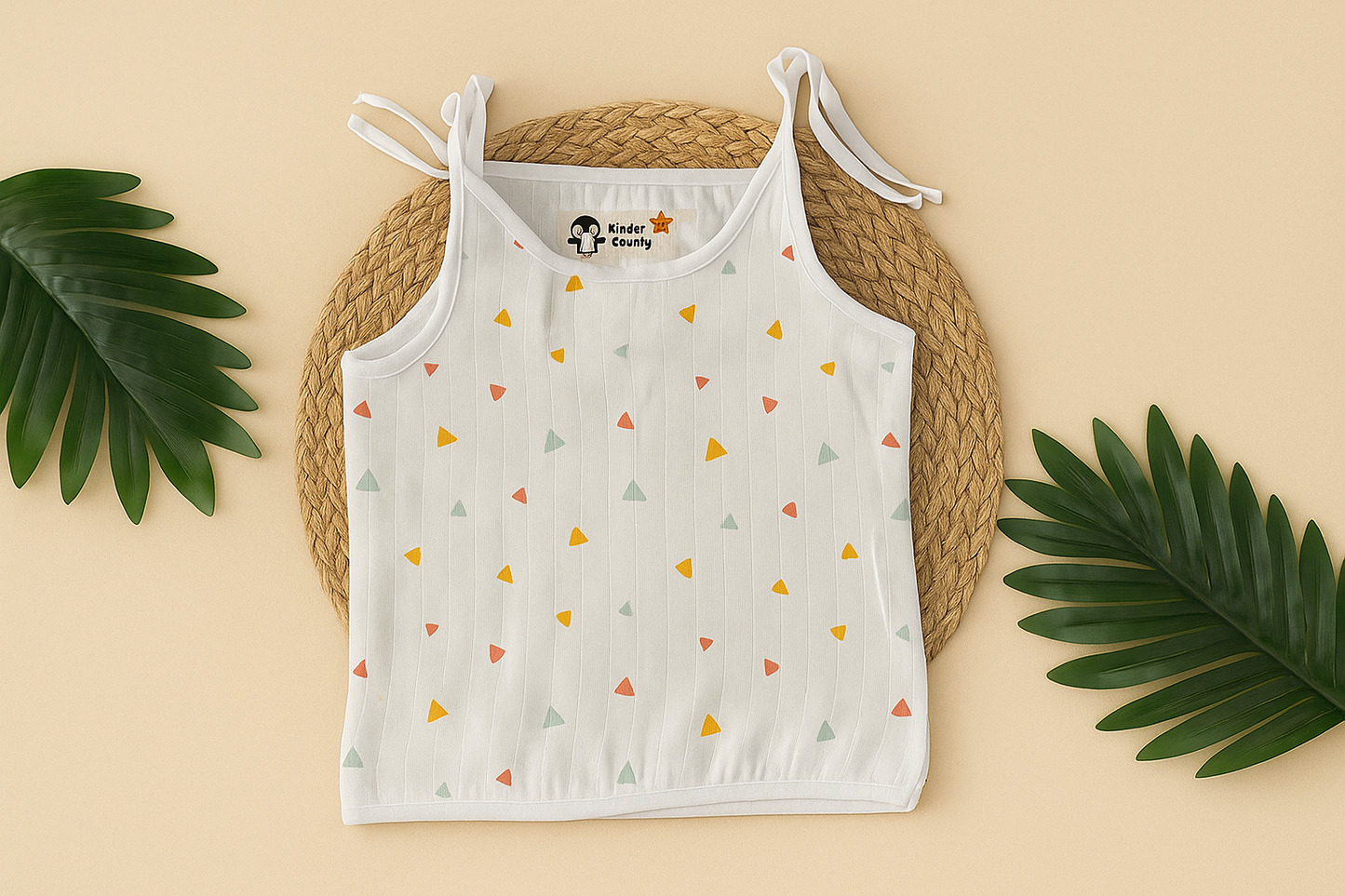 Colorful Triangles Muslin Jabla