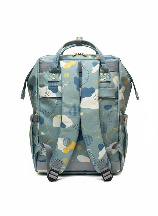 Teal Abstract Diaper Backpack