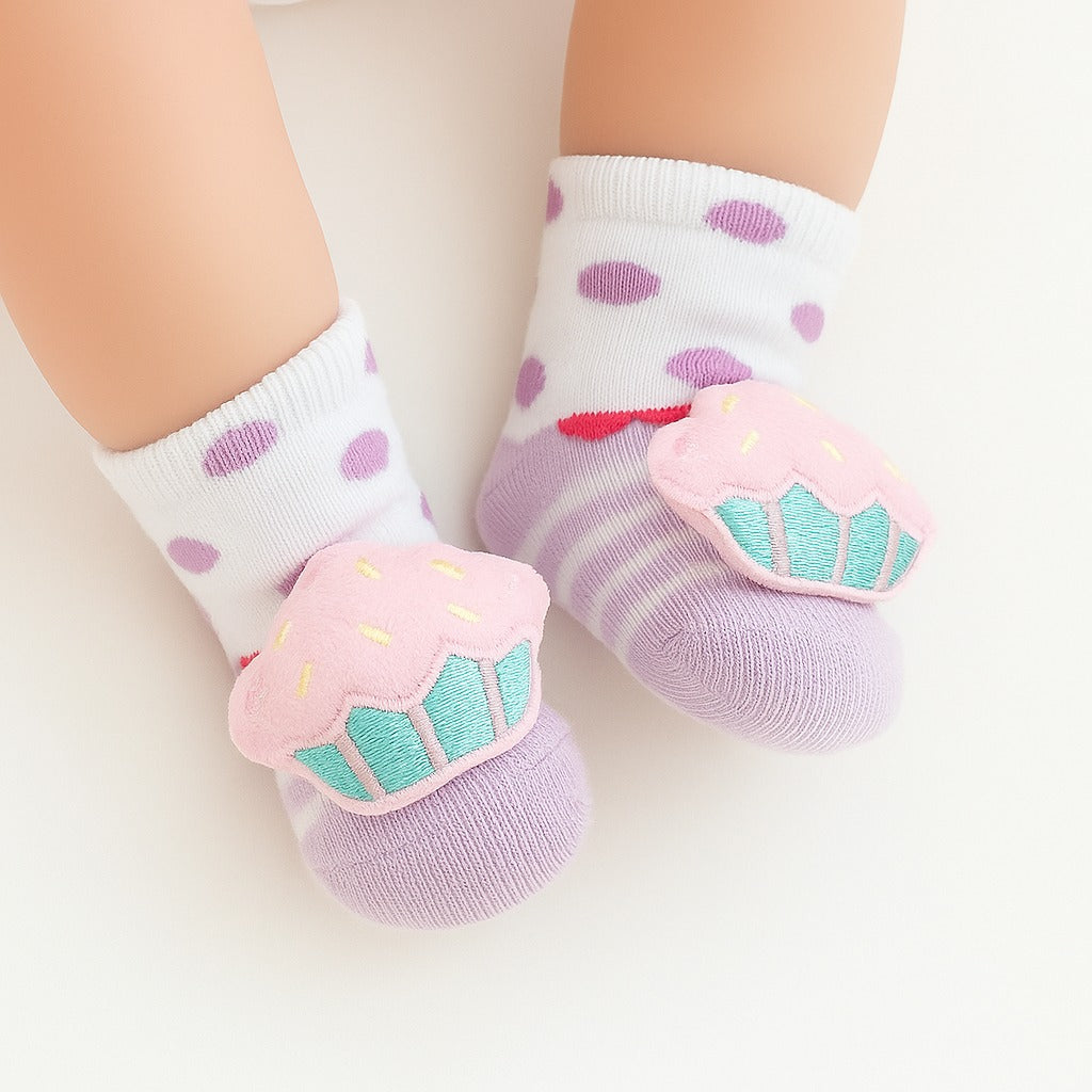 Sweet Cupcake Baby Socks