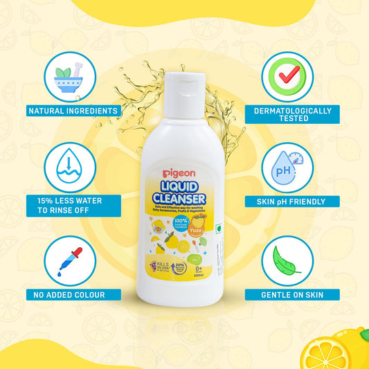 Liquid Cleanser Yuzu – Safe & Eco-Friendly Baby Bottle & Vegetable Cleaner - Mamadada