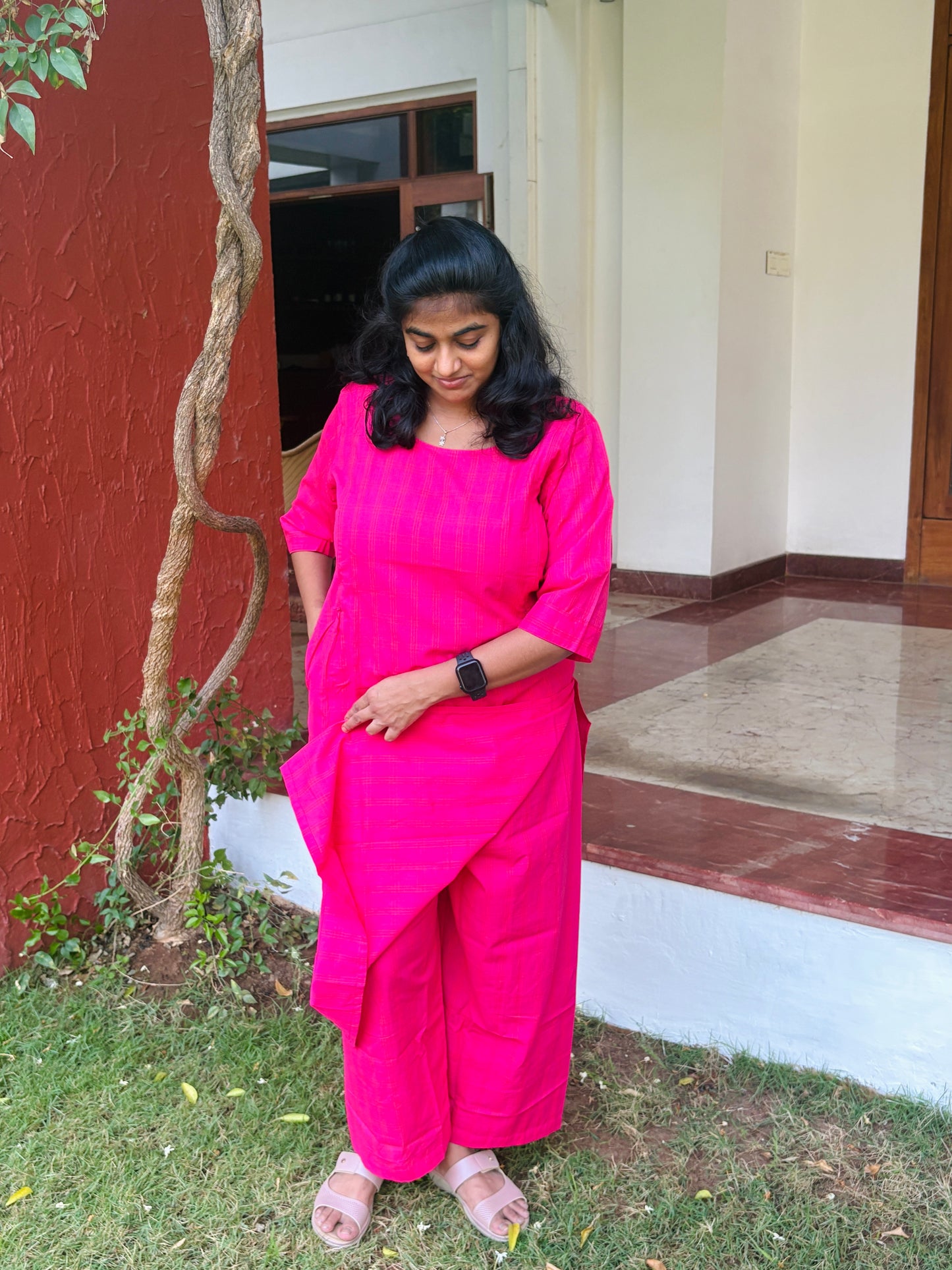 ROSE CHECK MATERNITY CO ORDS