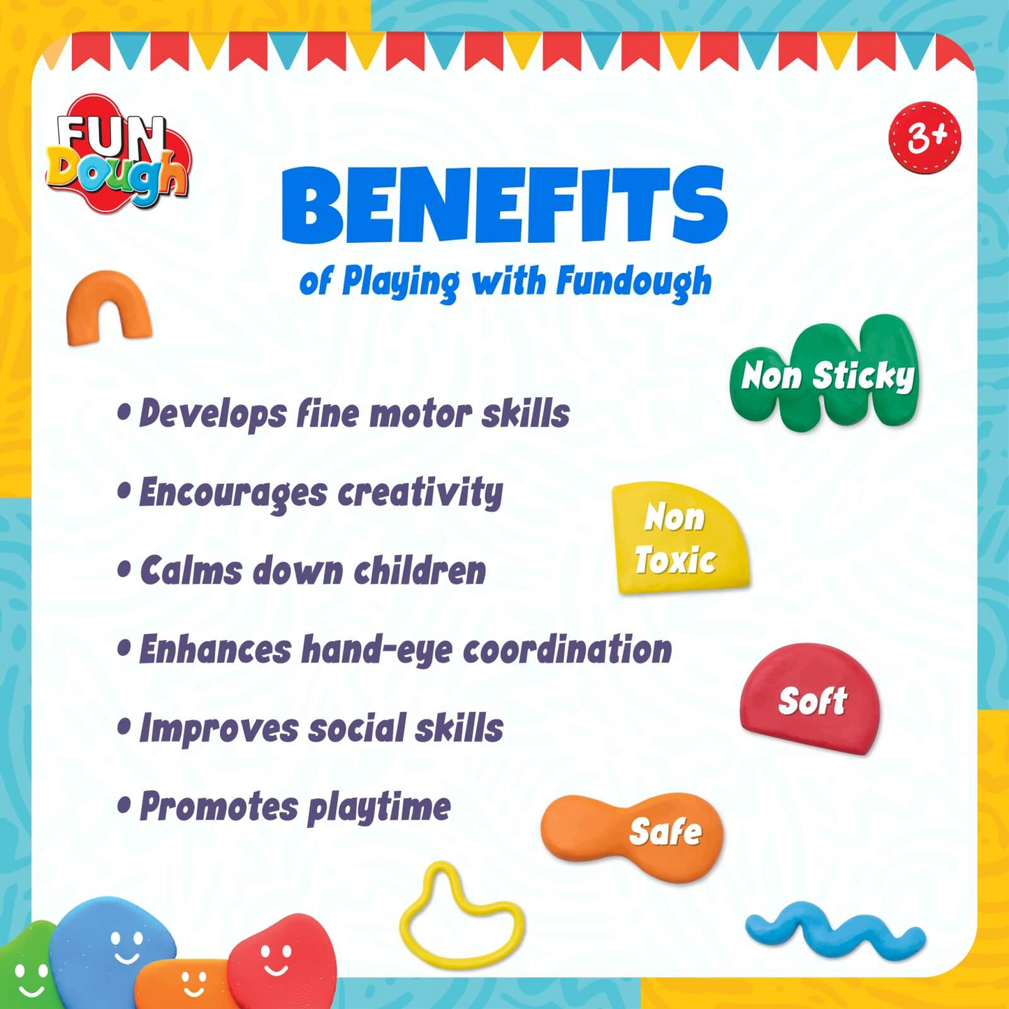 Funskool FunDough Numbers, Letters & Fun Set - Mamadada