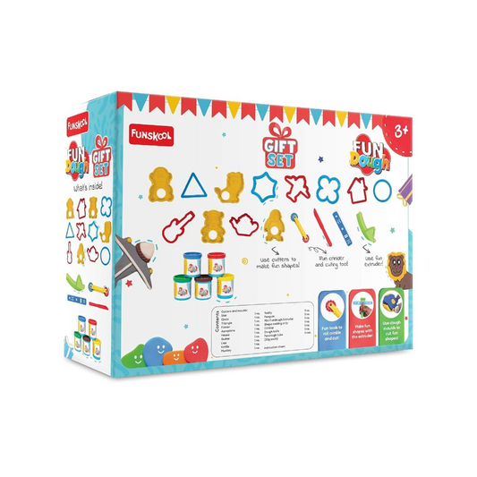 Funskool FunDough Gift Set – 5 Tub Creative Dough Play Kit - Mamadada