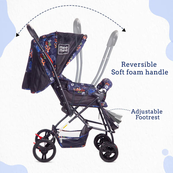 Mee Mee- Baby Pram with Adjustable Seating Positions and Reversible Handle