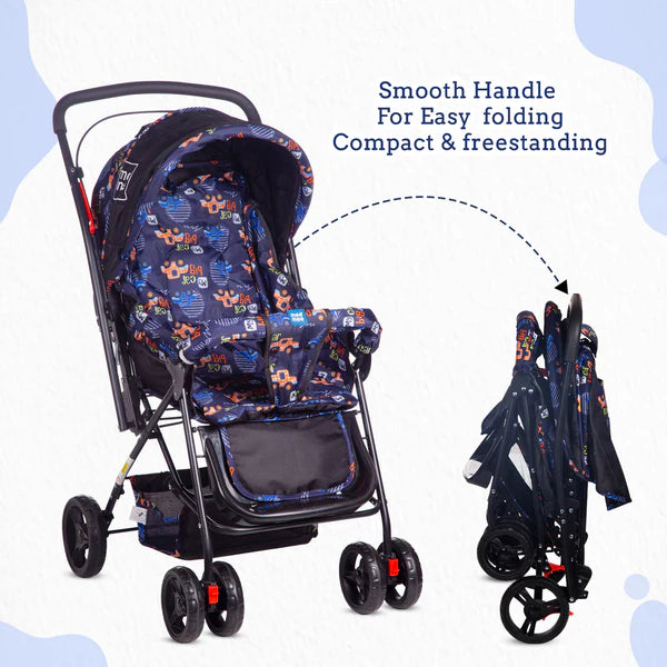 Mee Mee- Baby Pram with Adjustable Seating Positions and Reversible Handle