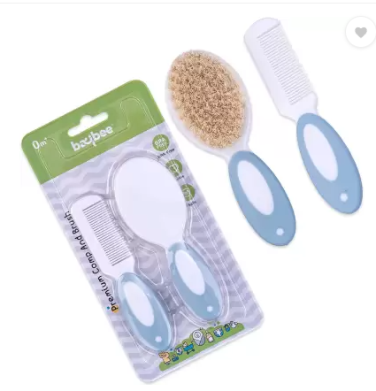 IE304 COMB AND BRUSH WITH NATURAL WOOL HAIR