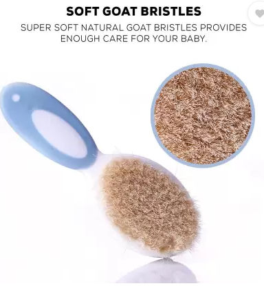 IE304 COMB AND BRUSH WITH NATURAL WOOL HAIR