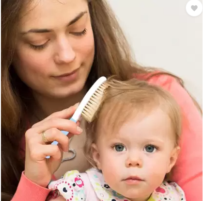 IE304 COMB AND BRUSH WITH NATURAL WOOL HAIR