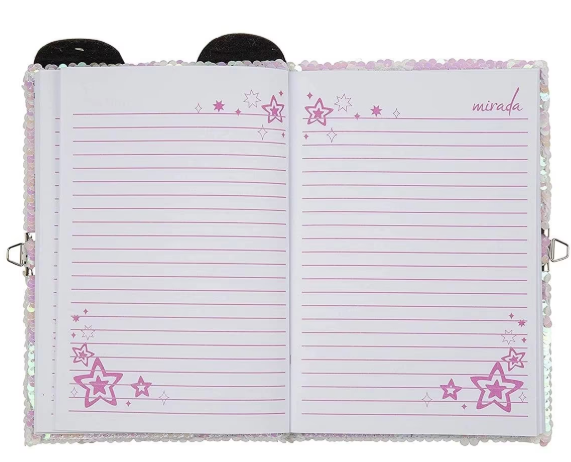 LK003 PANDA FLIP SEQUIN NOTEBOOK